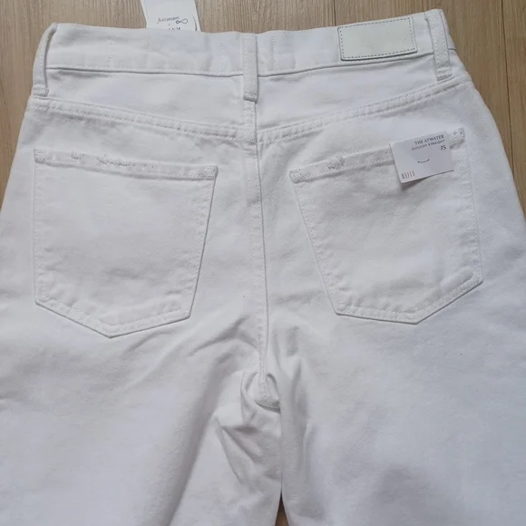 Rails Atwater Slouchy Straight Jeans White Blanche 25W NWT High Rise Boho - Picture 6 of 15
